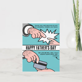 Tarjeta Día del Padre Agradecimiento: Un divertido tributo