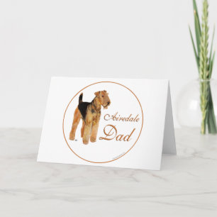 Tarjeta Día del Padre Airedale