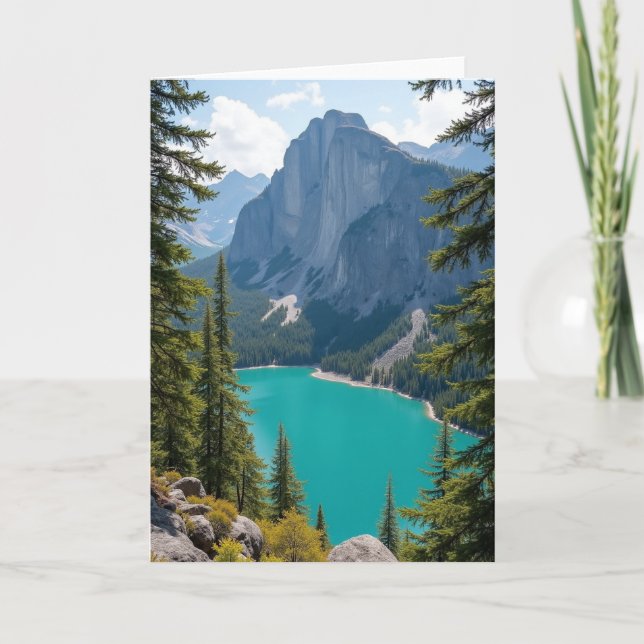 Tarjeta Día del Padre Alpine Vista (Anverso)