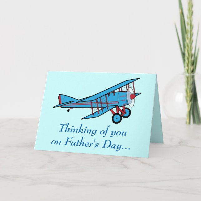Tarjeta Día del Padre: Avión (Anverso)