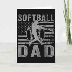 Tarjeta Día del Padre bandera americana hombres Softll pap