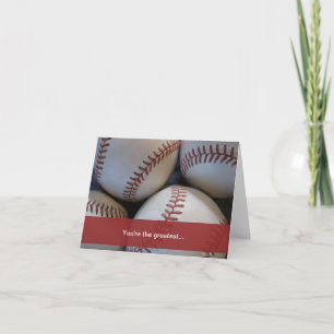 Tarjeta Día del Padre, Béisbol