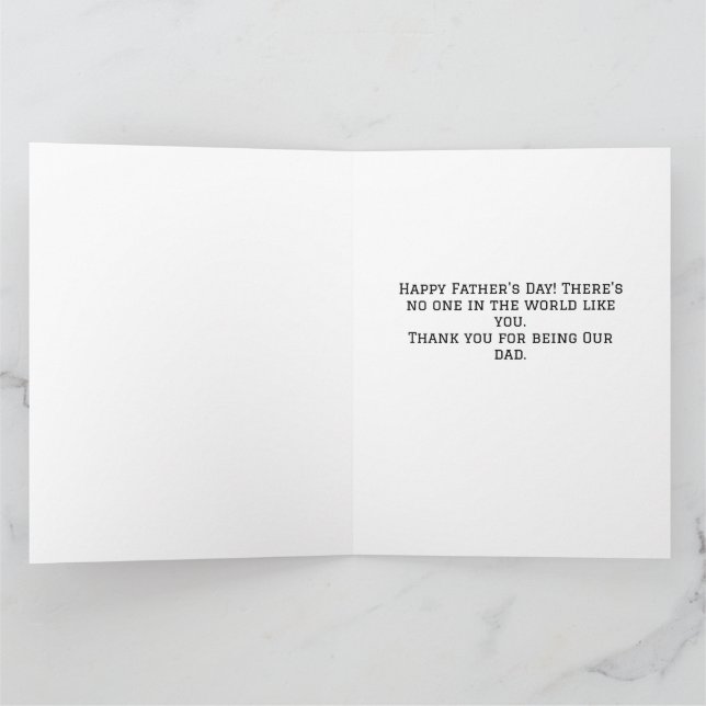 Tarjeta día del padre, camisa corbata trabajo, simple mode (Interior)