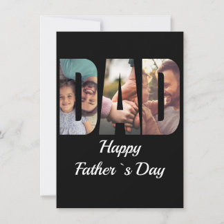 Tarjeta Día del Padre con Foto Personalizada Cálido y Emoc