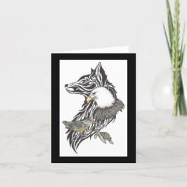 Tarjeta Día del Padre con guías de animales