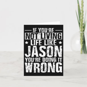Tarjeta Día del Padre Cumpleaños Jason Nombre Para Nombre