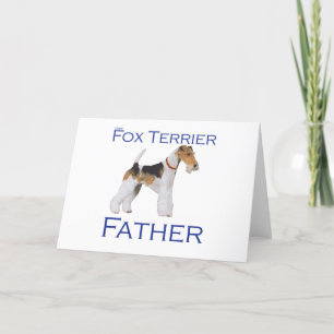 Tarjeta Día del Padre de Fox Terrier