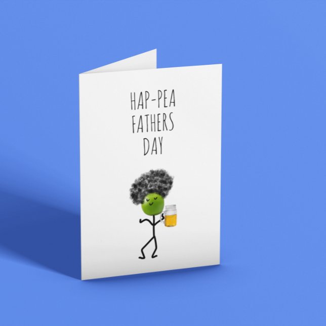 Tarjeta Día del Padre de la Arveja Divertida (Subido por el creador)