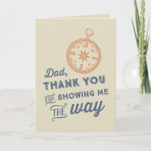 Tarjeta Día del Padre de la brújula