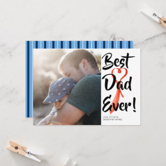 Tarjeta Día del Padre de la foto del mejor Personalizado d