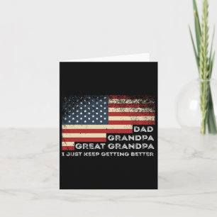 Tarjeta Día del Padre de los Abuelos Papá Abuelo Gran Gran