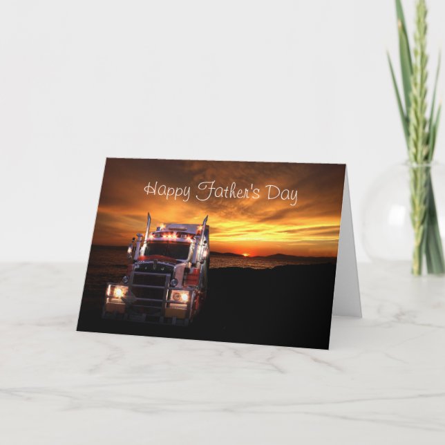 Tarjeta Día del padre de los camioneros (Anverso)