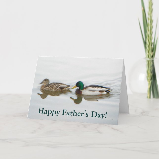 Tarjeta Día del Padre de los Mallards (Anverso)