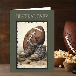 Tarjeta Día del Padre de los mejores Personalizados de fút