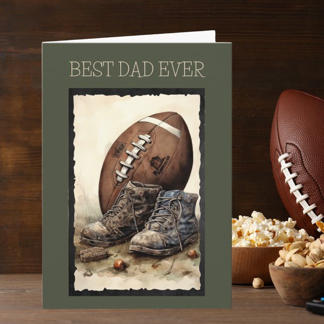 Tarjeta Día del Padre de los mejores Personalizados de fút (Subido por el creador)