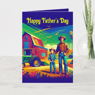 Tarjeta Día del Padre de los Personalizados del Rancho Agr