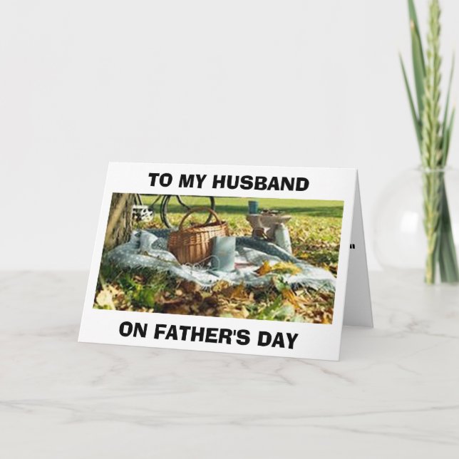 TARJETA DÍA DEL PADRE DE MARIDO "CELEBRAMOS" (Anverso)