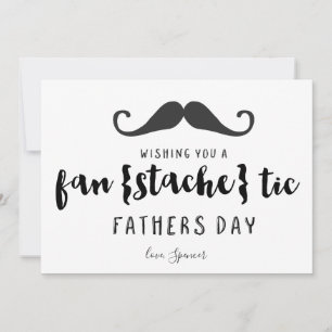 Tarjeta Dia del padre de Mustache gracioso