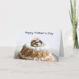 Tarjeta Día del Padre de pájaro lindo