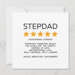 Tarjeta Día del Padre de Stepdad o Cumpleaños de Stepdad