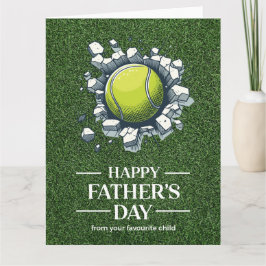 Tarjeta Día del Padre de tenis para tenista