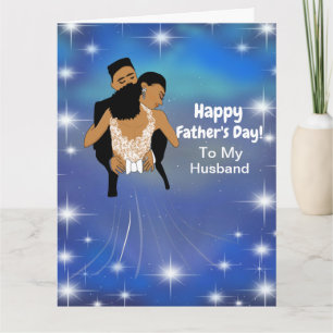 Tarjeta Día del padre de un esposo norteamericano de cielo