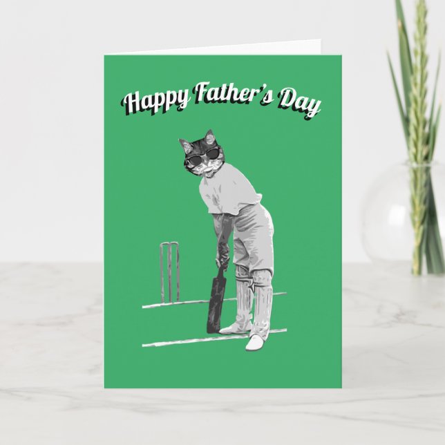 Tarjeta Día del Padre del Cricket (Anverso)