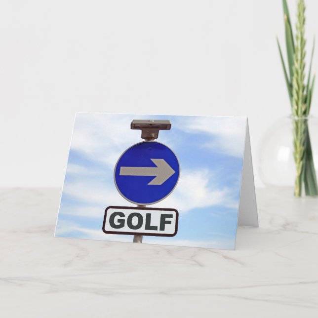 Tarjeta Día del Padre del Golf (Anverso)