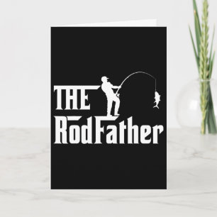 Tarjeta Día del Padre del Hombre Caña Padre Pesca Divertid
