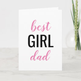 Tarjeta Día del Padre del Mejor Chica Papá