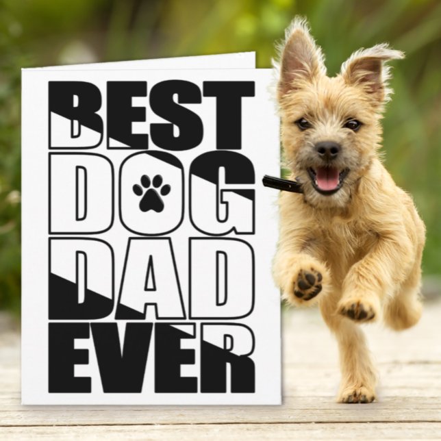 Tarjeta Día del Padre del Mejor Perro (Subido por el creador)
