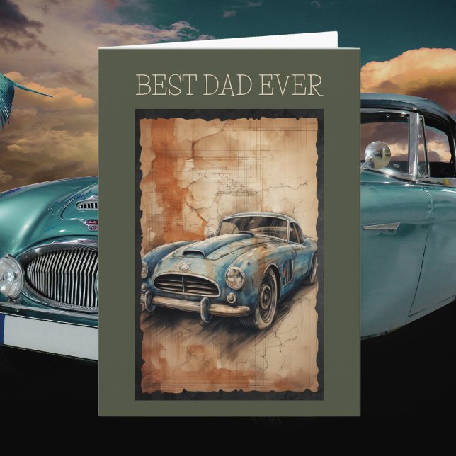 Tarjeta Día del Padre del mejor Personalizado de autos de  (Subido por el creador)