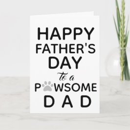 Tarjeta Día del padre del perro - Papá del perro.