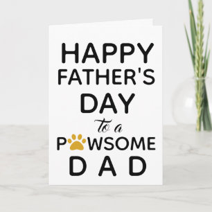 Tarjeta Día del padre del perro - Papá del perro.