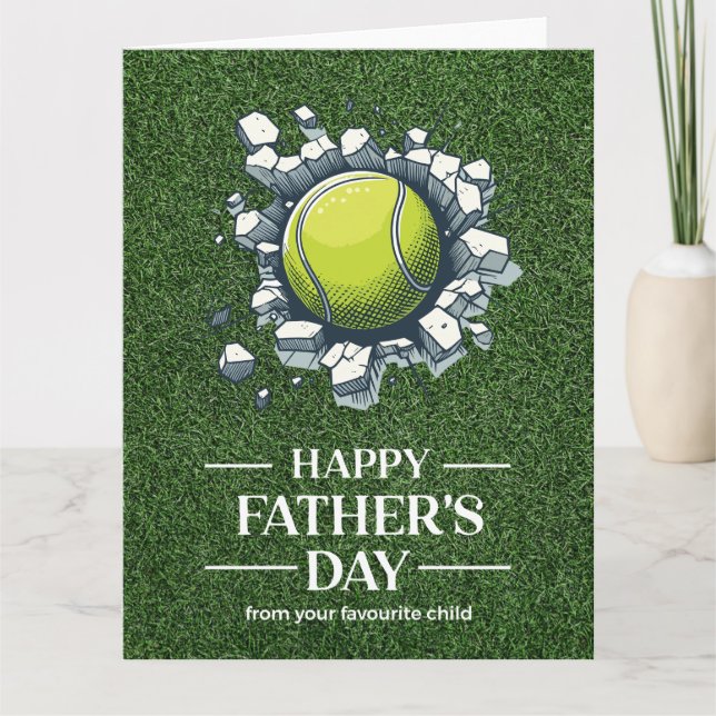 Tarjeta Día del padre del tenis (Anverso)