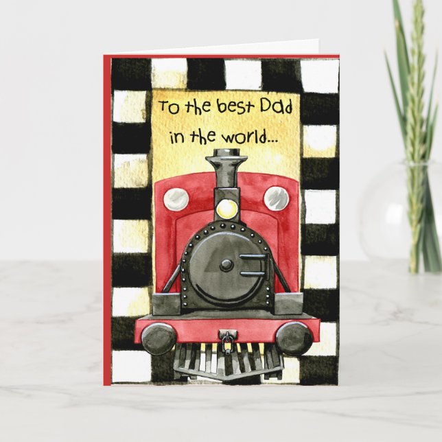 TARJETA DÍA DEL PADRE DEL TREN (Anverso)