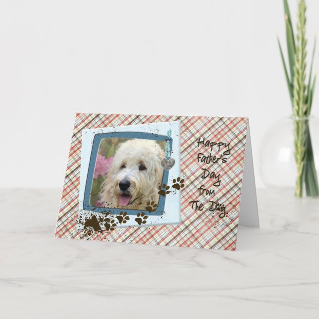 Tarjeta Día del padre desde el perro (Anverso)