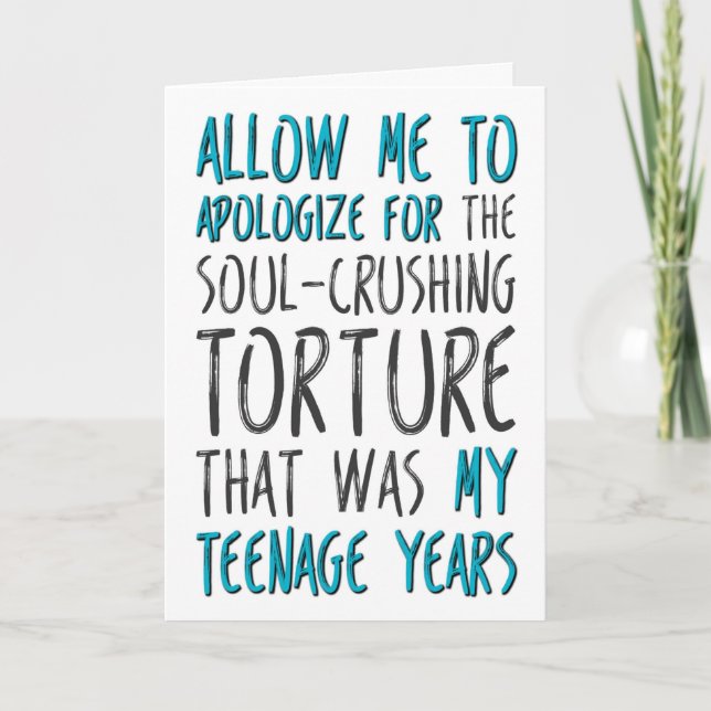 Tarjeta Día del Padre desde la hija, permítanme disculparm (Anverso)