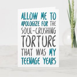 Tarjeta Día del Padre desde la hija, permítanme disculparm