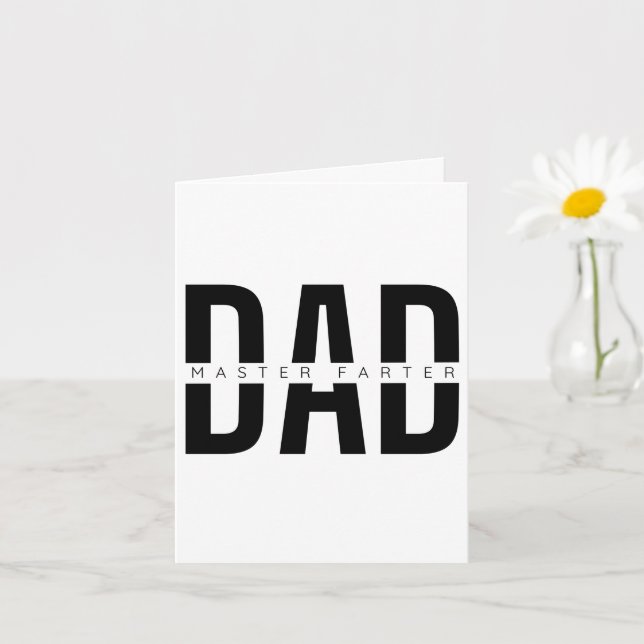 Tarjeta día del padre divertido (Planta pequeña)