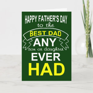 Tarjeta día del padre divertido