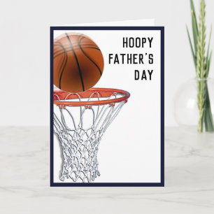 Tarjeta Día del Padre Divertido Baloncesto