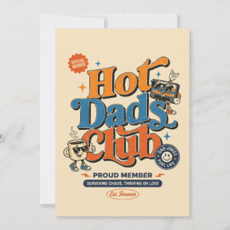 Tarjeta Día del Padre Divertido - Club de Papás Calientes