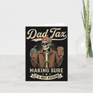 Tarjeta Día del padre divertido impuesto papá papá esquele