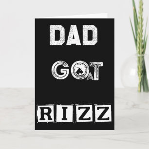 Tarjeta Día del Padre Divertido Papá Tiene Cabra Rizz Chis