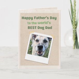 Tarjeta Día del Padre divertido para el mejor papá de perr