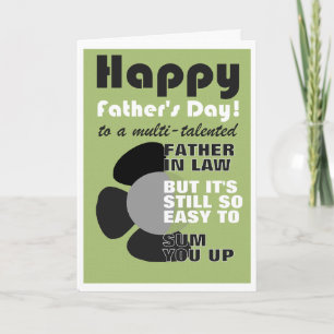 Tarjeta Día del padre divertido para suegro