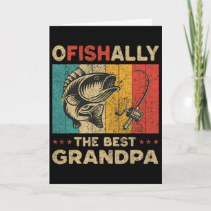 Tarjeta Día del Padre Divertido Pescar Ofishally El Mejor