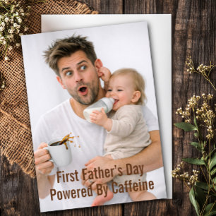 Tarjeta Día del Padre Divertido Primer Día del Padre Nuevo