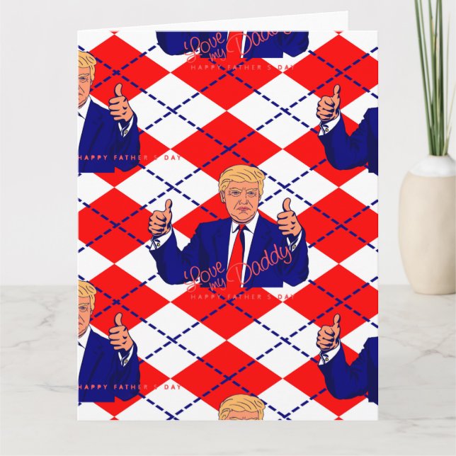 Tarjeta día del padre donald trump (Anverso)